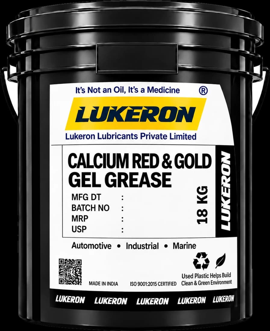 Lukeron Calcium Red & Gold Gel Grease NLGI 0/1/2/3 — Drop Pt 105°C pack