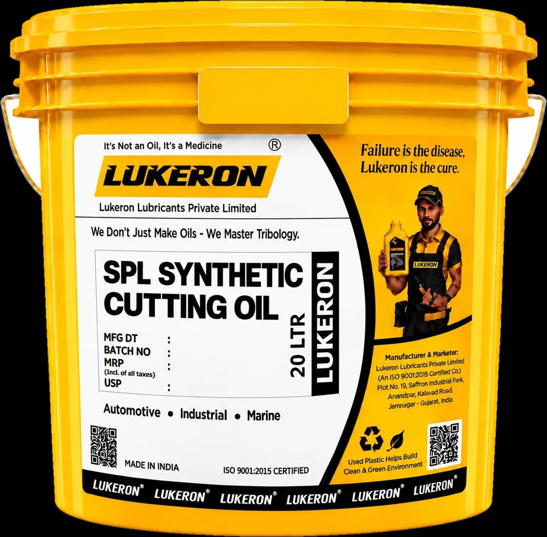 Lukeron Synthetic Cutting Oil Full Synthetic pack